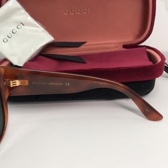 New Authentic Gucci Brown Sunglasses GG0142SA 002 - Picture 11 of 11